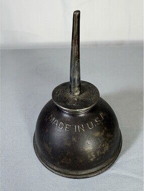 Antique 20s Singer Sewing Machine Oil Can Oiler Made In USA Original Metal Spout